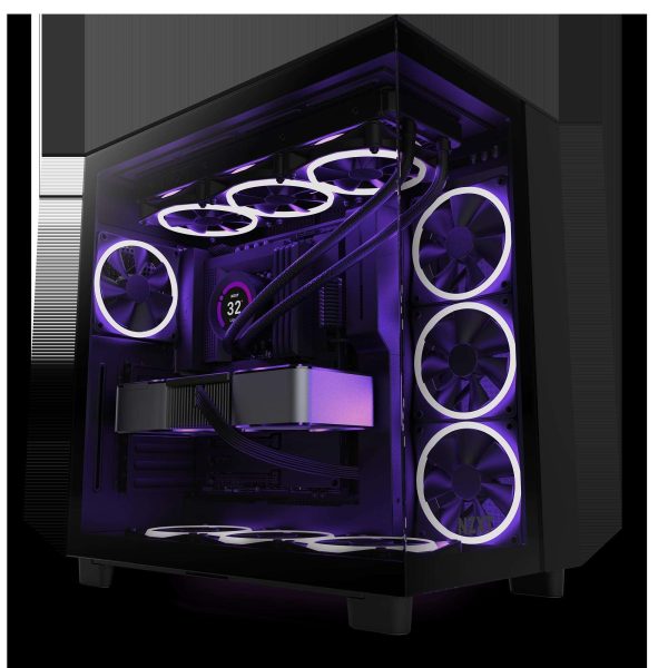 NZXT H9 Flow - All Black - CM-H91FB-01 - Dual-Chamber Mid-Tower Airflow Case