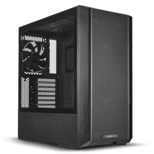 LIAN LI LANCOOL 216RX Black Steel / Tempered Glass ATX Mid Tower Computer Case ,2x 16 cm ARGB Fans Included ----LANCOOL 216RX - 216X