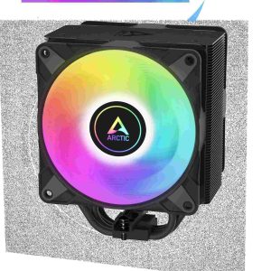 Freezer 36 A-RGB (White) – White CPU Cooler for Intel Socket LGA1700 and AMD Socket AM4, AM5, Direct touch technology, duo 12cm Pressure Optimized Fan with A-RGB lighting in push pull configuration - Addressable RGB,Freezer 36 A-RGB (Black)