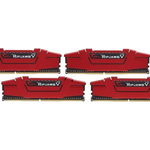 G.SKILL Ripjaws V Series 16GB (2 x 8GB) DDR4 2400 (PC4 19200) - 64GB (4 x 16GB),Red