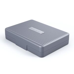 ORICO 2.5" HDD Storage Case Multi-Bay Storage 2.5 inch HDD Protection Box for Hard Drive with label Design Moisture proof - 5 Packs - Gray,3.5in,1-Bay