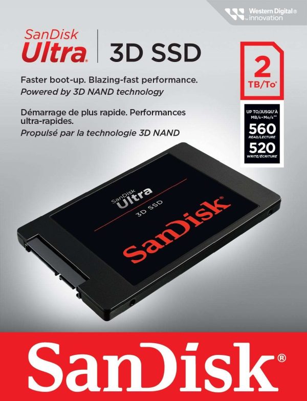 SanDisk Ultra 3D 2.5" 1TB - 2TB