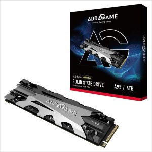 Addlink S93 4TB PCIe 4.0 NVMe SSD M.2 2280 Internal Solid State Drive, Read Speed up to 7400 MB/s, for Gamers and Creators- Dram-Less SLC Cache SSD - 4TB A95 w/ Heatsink