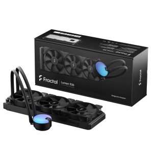 Fractal Design Lumen S24 v2 RGB Aspect 12 RGB x2 AIO CPU Liquid/Water Cooler - 3 Fan Slots (120 mm),Non-RGB