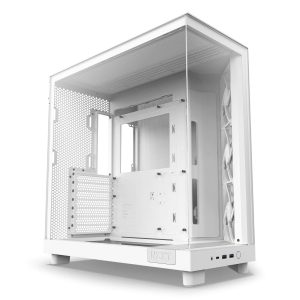 NZXT H9 Flow - All Black - CM-H91FB-01 - Dual-Chamber Mid-Tower Airflow Case - H6 Flow (White)