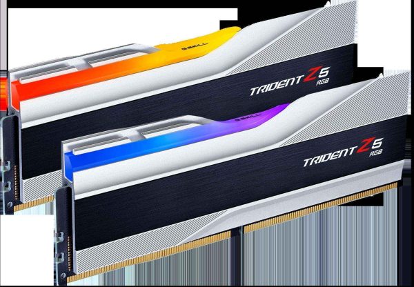 G.SKILL Trident Z5 RGB Series 32GB (2 x 16GB) DDR5 6400 - 96GB (2 x 48GB),DDR5 6400 (PC5 51200),32,Silver,RGB