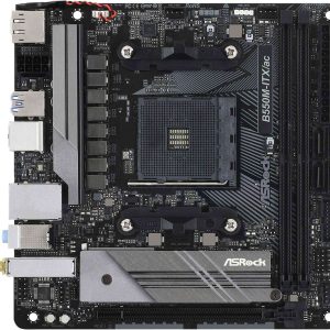 ASRock B550M Pro SE AM4 DDR4 SATA 6Gb/s 1 PCIe 4.0 x16 Micro ATX Motherboard - B550M-ITX/AC