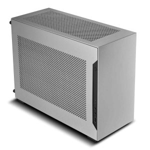 LIAN LI A4-H2O Silver Color SPCC / Aluminum Mini Tower Computer Case , PCI4.0 Riser Card Cable Included ------A4-H2OA4