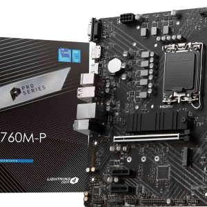 MSI B760 GAMING PLUS WIFI LGA 1700 (280) DDR5 ATX Motherboards - Intel,  SATA 6Gbps, Wi-Fi 6E, Bluetooth 5.3,  7.1 HD Audio, PCIe 4.0 x16, 2.5G LAN - PRO B760M-P DDR4
