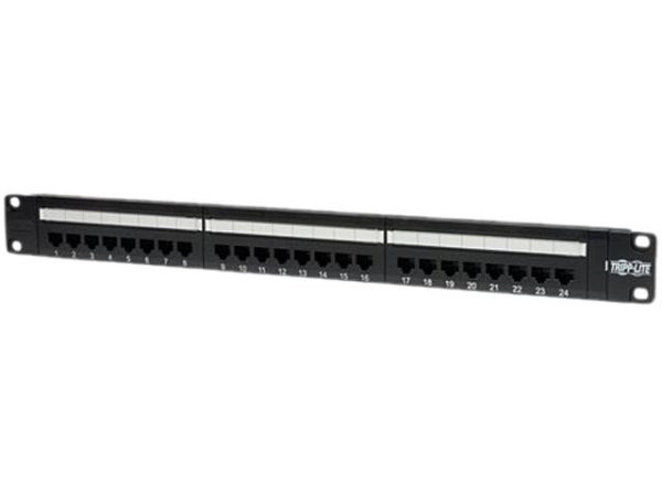 12-Port Cat5e Wall Mount Patch Panel 568B - 24 Port