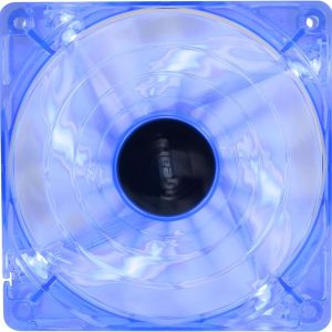 Bgears b-PWM 120 Translucent Black 15 Blades 2 Ball Bearing PWM fan with 500 to 2000 RPM, 110 CFM, 37.3dBA - Blue,Blue