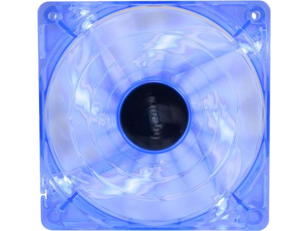 Bgears b-PWM 120 Translucent Black 15 Blades 2 Ball Bearing PWM fan with 500 to 2000 RPM, 110 CFM, 37.3dBA - Blue,Blue