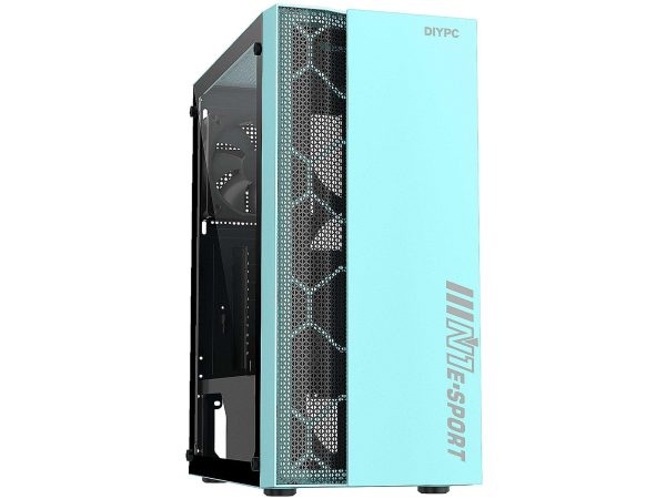 DIYPC ATX Mid Tower Black - S08 (Green)