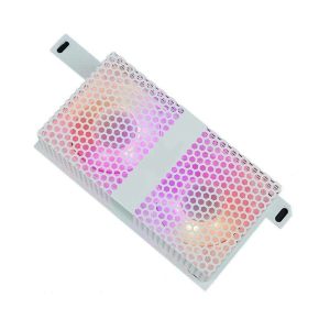 DiaoCan Memory Cooling, DDR5 Active Cooling,Compatible With ATX MB,Dual 5020 Fans, Addressable RGB Fan, Black - White
