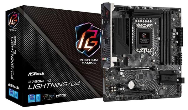 ASRock Z790 PG SONIC Intel LGA1700 (14th,13th,12th Gen) ATX Motherboard, 4 slots DDR5, PCIE 5.0 x16, 5 M.2 slots, 2.5Gb Lan, 7.1 Nahimic Audio, Front USB3.2 Gen2X2 Type_C, 14+1+1 Power Phase - Z790M PG LIGHTNING/D4