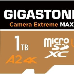 [Gigastone] Micro SD Card 32GB 5-Pack, Camera Plus, MicroSDHC Memory Card for Video Camera, Wyze Cam, Security Camera, Roku, Full HD Video Recording, UHS-I U1 A1 Class 10, up to 90MB/s, with Adapter - 1TB,Camera Extreme MAX,1-Pack