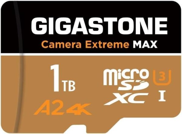 [Gigastone] Micro SD Card 32GB 5-Pack, Camera Plus, MicroSDHC Memory Card for Video Camera, Wyze Cam, Security Camera, Roku, Full HD Video Recording, UHS-I U1 A1 Class 10, up to 90MB/s, with Adapter - 1TB,Camera Extreme MAX,1-Pack