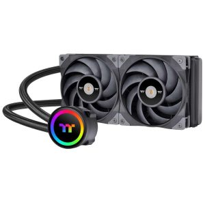 Thermaltake TH ARGB Liquid Cooling System - TOUGHLIQUID,2 Fan Slots (120 mm),Black