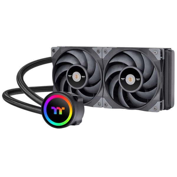 Thermaltake TH ARGB Liquid Cooling System - TOUGHLIQUID,2 Fan Slots (120 mm),Black