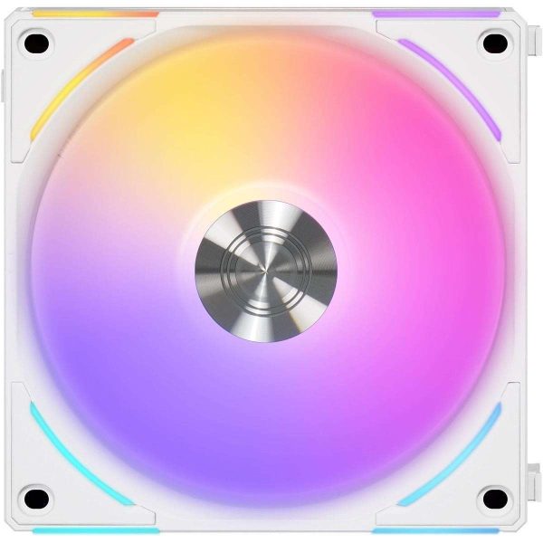 LIAN LI UNI Fan AL120 V2 RGB White 3x 120mm Fan Pack with Controller - UF-AL120V2-3W