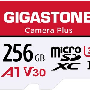 [Gigastone] Micro SD Card 32GB 5-Pack, Camera Plus, MicroSDHC Memory Card for Video Camera, Wyze Cam, Security Camera, Roku, Full HD Video Recording, UHS-I U1 A1 Class 10, up to 90MB/s, with Adapter - 256GB,Camera Plus,1-Pack