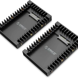 ORICO 3.5 inch HDD Frame Mobile Rack Internal HDD Case CD-ROM Space 3.5 inch Internal SATA Hard Drive SSD Adapter (1106SS-V1) - 2.5 SSD SATA to 3.5 HDD Adapter,2 Packs