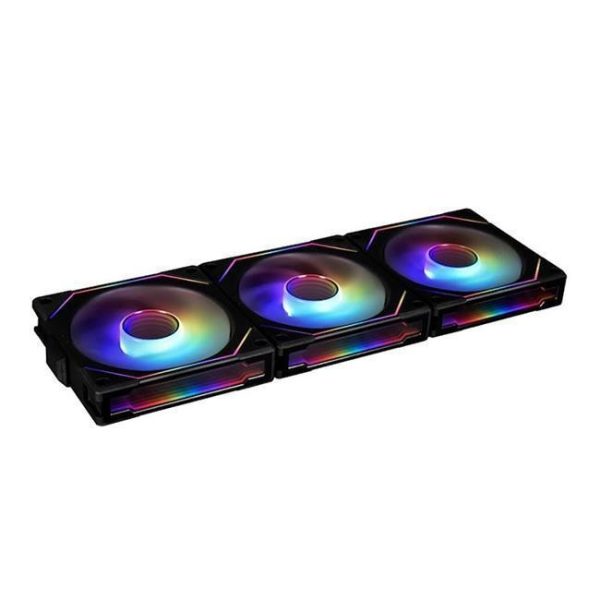 LIAN LI UNI FAN SL INFINITY 120 RGB BLACK  3 PCS PACK ---UF-SLIN120-3B  ( L Connect 3.0 Controller included)