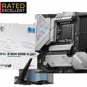 MSI B760 GAMING PLUS WIFI LGA 1700 (280) DDR5 ATX Motherboards - Intel,  SATA 6Gbps, Wi-Fi 6E, Bluetooth 5.3,  7.1 HD Audio, PCIe 4.0 x16, 2.5G LAN - MPG B760M EDGE TI WIFI
