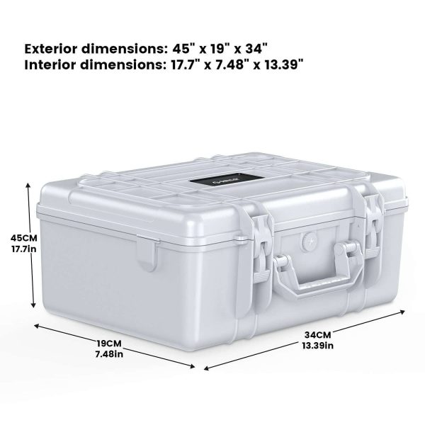 ORICO Hard Drive Case 3.5inch 20-Bay HDD/SSD Multi-Protection Storage Box Suitcase with Foam Shockproof Anti-Static MoistureProof Travel Bag -PSC L20