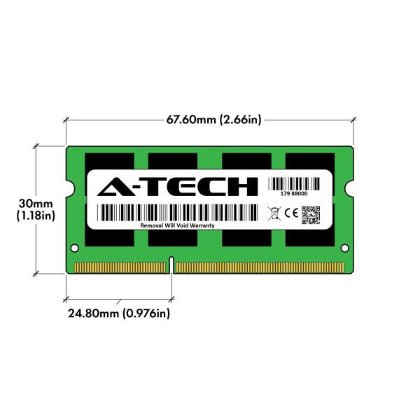 A-Tech 16GB (2x8GB) DDR3 / DDR3L 1600MHz SODIMM PC3L-12800 2Rx8 1.35V CL11 Non-ECC Unbuffered 204-Pin SO-DIMM Notebook Laptop RAM Memory Upgrade Kit