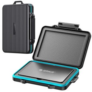 [5 Color in Pack] ORICO Portable 2.5 inch HDD Protective Carry Case Cover Bag Carrying Shell Case for 2.5" HDD Protector Bag - Black,2.5 SSD/HDD x1