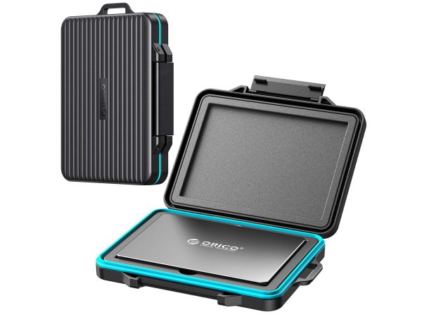 [5 Color in Pack] ORICO Portable 2.5 inch HDD Protective Carry Case Cover Bag Carrying Shell Case for 2.5" HDD Protector Bag - Black,2.5 SSD/HDD x1