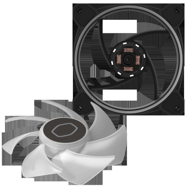 Cooler Master MasterFan MF140 Halo² PC Case|Liquid Cooler|Air Cooler Fan, Dual Loop ARGB Gen 2 LEDs Rings, Dynamic PWM 140mm 1,600 RPM, Air Balance Blades, Hybrid Frame (MFL-B4DN-16NP2-R2)