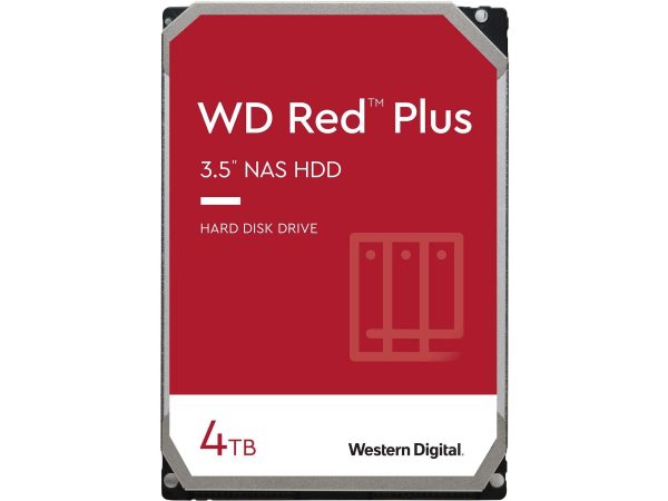 WD Red Plus 4TB 5400 RPM 3.5" - 4TB 128MB Cache