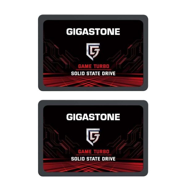 Gigastone 1TB 2.5" Internal SSD, 3D NAND Solid State Drive, SATA III 6Gb/s 2.5 inch 7mm (0.28), Read up to 560MB/s - 256GB (2 Pack)