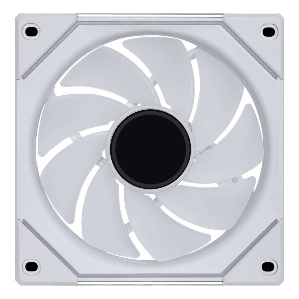 LIAN LI UNI FAN SL INFINITY 120 RGB WHITE  REVERSE BLADE VERSION ---UF-RSLIN120-1W (No controller included)