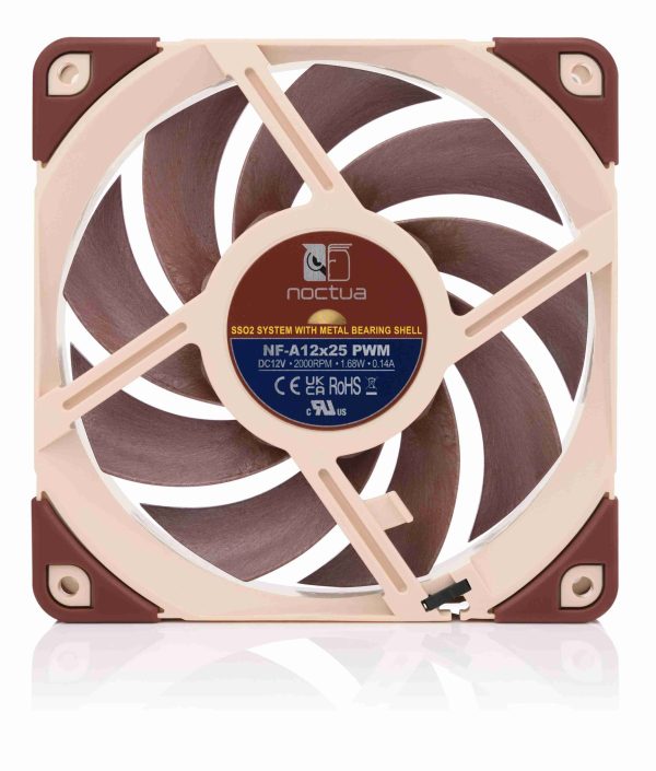 Noctua NF-A12x25 PWM, Premium Quiet Fan, 4-Pin (120mm, Brown)
