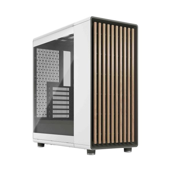 Fractal Design North ATX Mid Tower Charcoal Black - Chalk White / Clear Tempered Glass