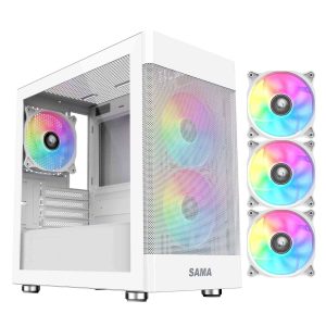 SAMA Micro ATX Tower Black - White