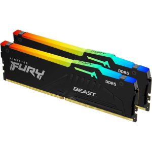 Kingston FURY Beast 32GB (2 x 16GB) DDR5 6000 (PC5 48000) - 64GB (2 x 32GB),DDR5 6000 (PC5 48000),30,Black,RGB