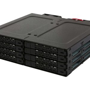4x 2.5" SSD/HD in 1x 5.25" Bay SATA Hot-Swap Backplane Cage - ToughArmors 8BAY
