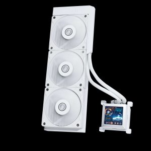 Lian Li Hydroshift 360 AIO - Pre-installed 3 x TL Fans - Side-Mounted Coolant Pathway - 2.88” LCD Screen - 480 × 480 Resolution - Captured Screenshots or Recorded Videos Shift AIO - Black (HSLCD36TW) - White,LIAN LI Silent Fans