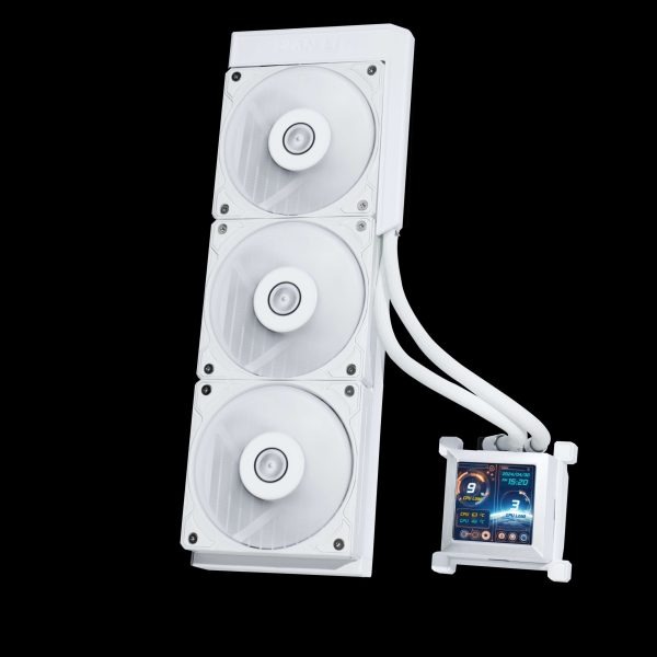 Lian Li Hydroshift 360 AIO - Pre-installed 3 x TL Fans - Side-Mounted Coolant Pathway - 2.88” LCD Screen - 480 × 480 Resolution - Captured Screenshots or Recorded Videos Shift AIO - Black (HSLCD36TW) - White,LIAN LI Silent Fans