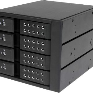 4 Bay Aluminum Trayless Hot Swap Mobile Rack Backplane for 3.5in SAS II/SATA III - 6 Gbps HDD