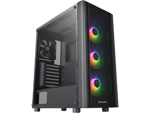 Thermaltake V100 Perforated ATX Mid-Tower Chassis with One Pre-installed 120mm Fan and a Perforated Side Panel - V250 (Black)