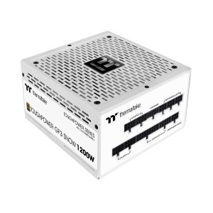 Thermaltake Toughpower GF3 1350W, ATX 3.0 Standard, PCIe Gen.5 600W 12VHPWR Connector Included, 80+ Gold Full Modular SLI/Crossfire Ready Power Supply, 10 Year Warranty, PS-TPD-1350FNFAGU-4 - 1200W (White)