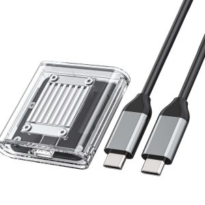ORICO 2.5'' Hard Drive Enclosure Type-C USB 3.1 Gen2 to SATA 6Gbps Computer External HDD Enclosure for 7 9.5mm HDD SSD Support UASP Compatible WD Seagate Toshiba Samsung Hitachi PS5-2139C3-G2 - USB Type C,M.2 NVME SSD(Only for 2230),1 Bay