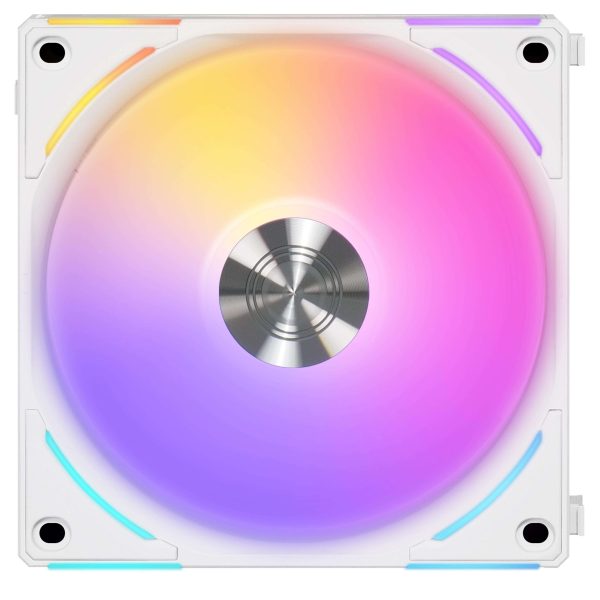 LIAN LI UNI Fan AL120 V2 RGB White 3x 120mm Fan Pack with Controller - UF-AL120V2-3W