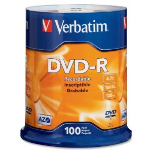 DVD-R Disc with Advanced Azo Recording Dye - 100 Packs
