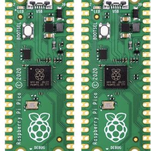 Raspberry Pi Pico 22AJ1097, Microcontroller Board, RP2040, 32 bit, 2MB Flash - 2-pack